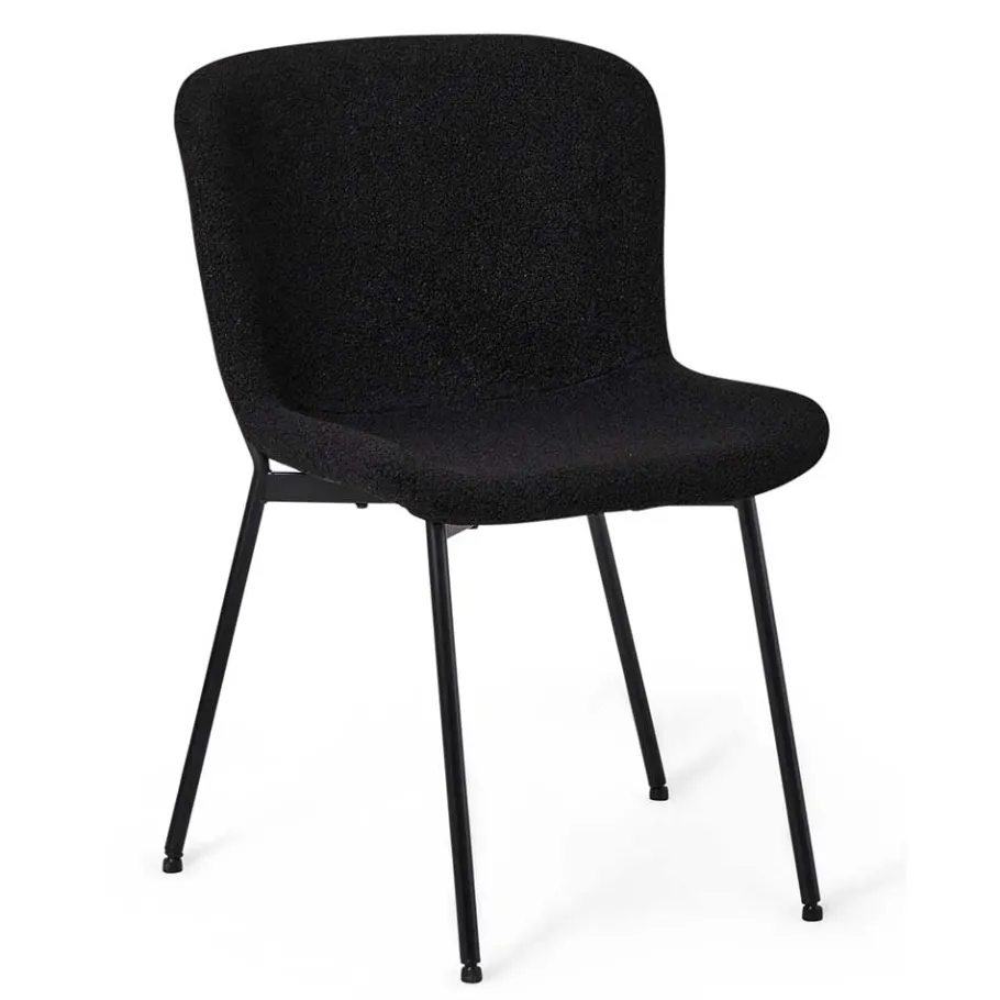 Sale Wohnen Esszimmer Polsterstuhl in Schwarz - Caleena (2er Set)