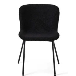 Sale Wohnen Esszimmer Polsterstuhl in Schwarz - Caleena (2er Set)
