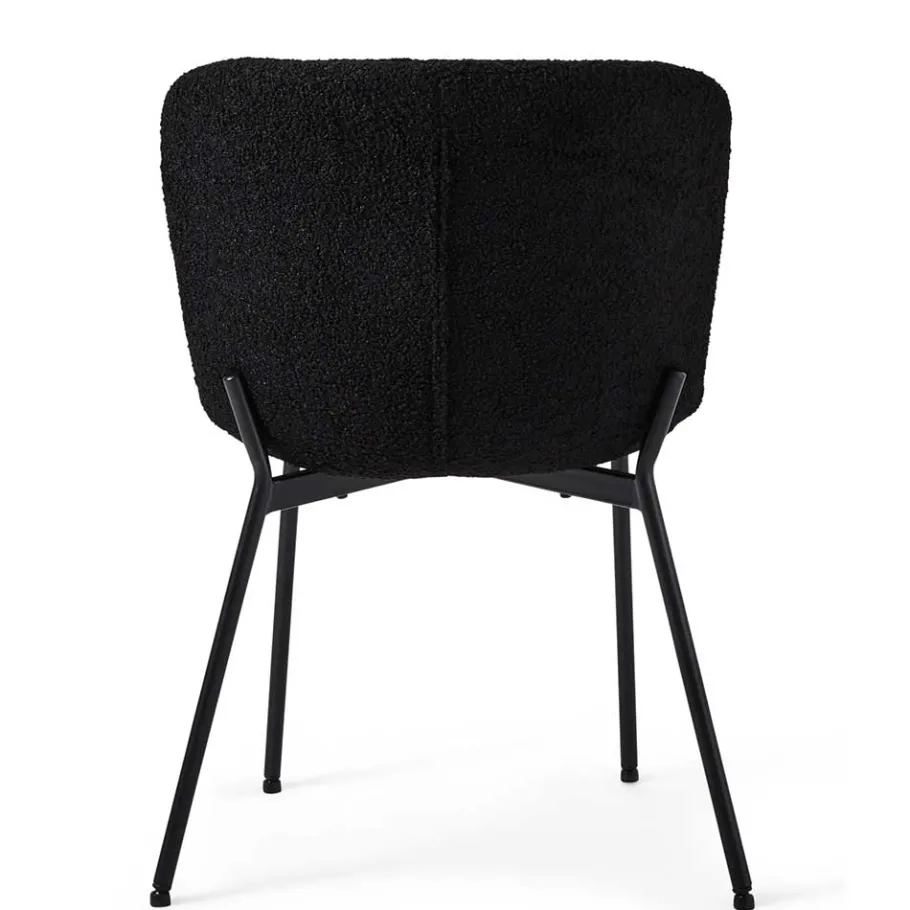Sale Wohnen Esszimmer Polsterstuhl in Schwarz - Caleena (2er Set)