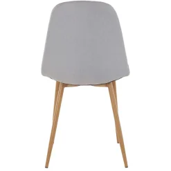 Online Wohnen Esszimmer Schalenstühle in Hellgrau Stoff - Reus (4er Set)