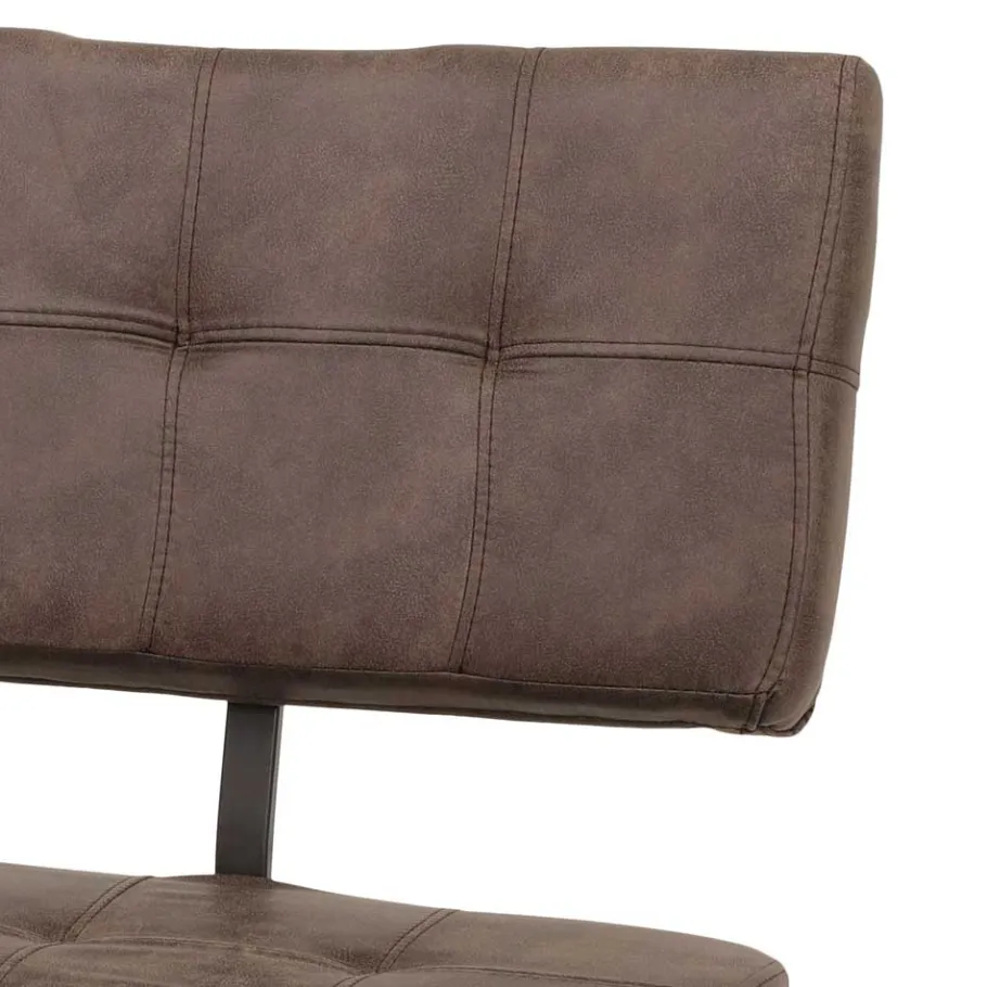 Online Wohnen Esszimmer Sitzbank Laticio in Braun Microfaser