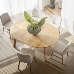 Sale Wohnen Esszimmer Sitzgruppe im Scandi Chic - Rascilda (siebenteilig)