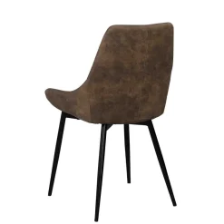 New Wohnen Esszimmer Sitzgruppe in Braun & Schwarz - Elizabeth (siebenteilig)