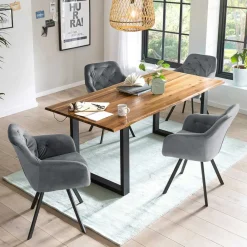Clearance Wohnen Esszimmer Sitzgruppe mit Tisch - Redon (fünfteilig)