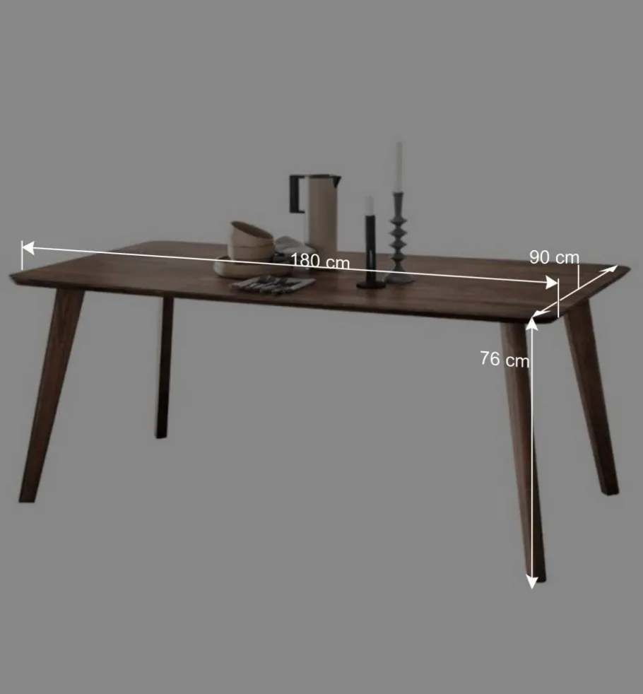 Best Wohnen Esszimmer Tisch aus Kernbuche in Braun geölt - Malawi