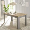 Sale Wohnen Esszimmer Tisch in Eiche NB & Lichtgrau - Buleta
