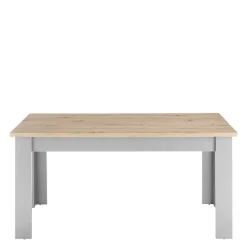 Sale Wohnen Esszimmer Tisch in Eiche NB & Lichtgrau - Buleta