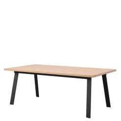Outlet Wohnen Esszimmer Tisch in Eiche White Wash - Parida