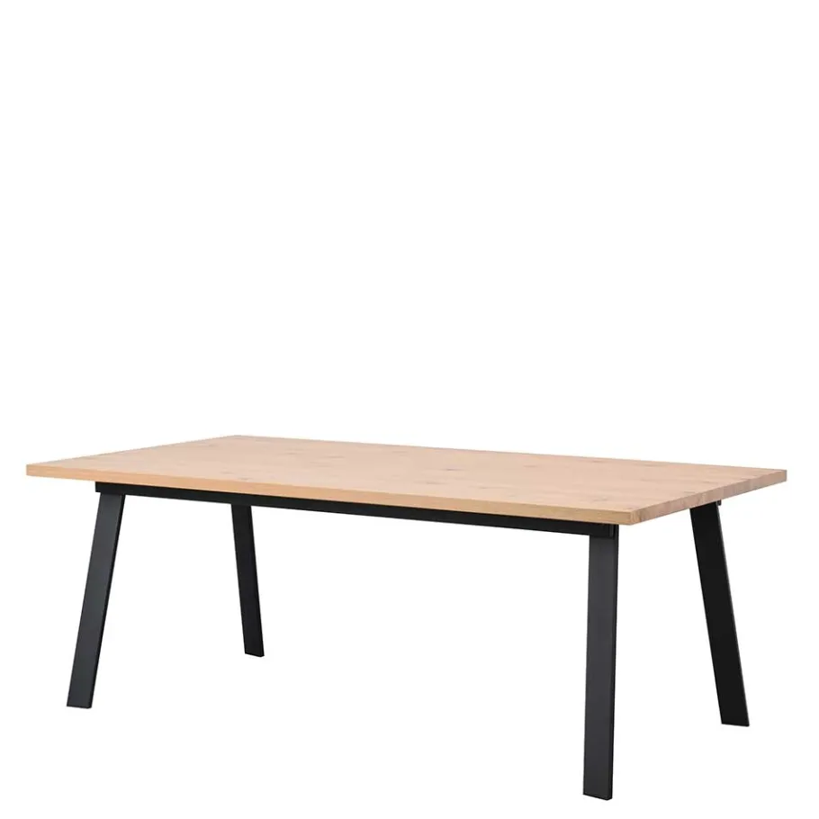 Outlet Wohnen Esszimmer Tisch in Eiche White Wash - Parida