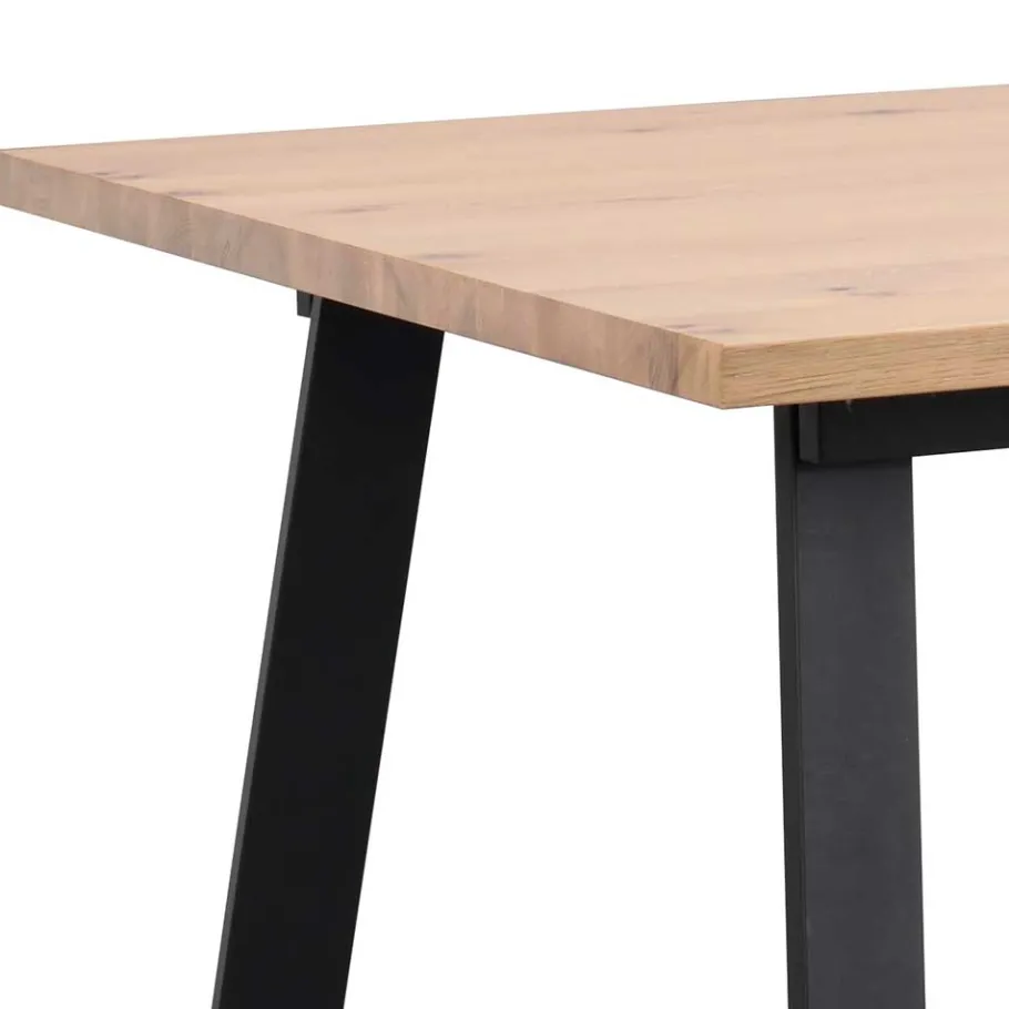 Outlet Wohnen Esszimmer Tisch in Eiche White Wash - Parida