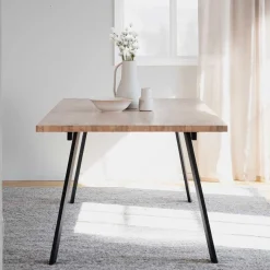 Outlet Wohnen Esszimmer Tisch in Eiche White Wash - Parida