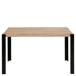 Sale Wohnen Esszimmer Tisch in Holzoptik Eiche & Schwarz - Cigano