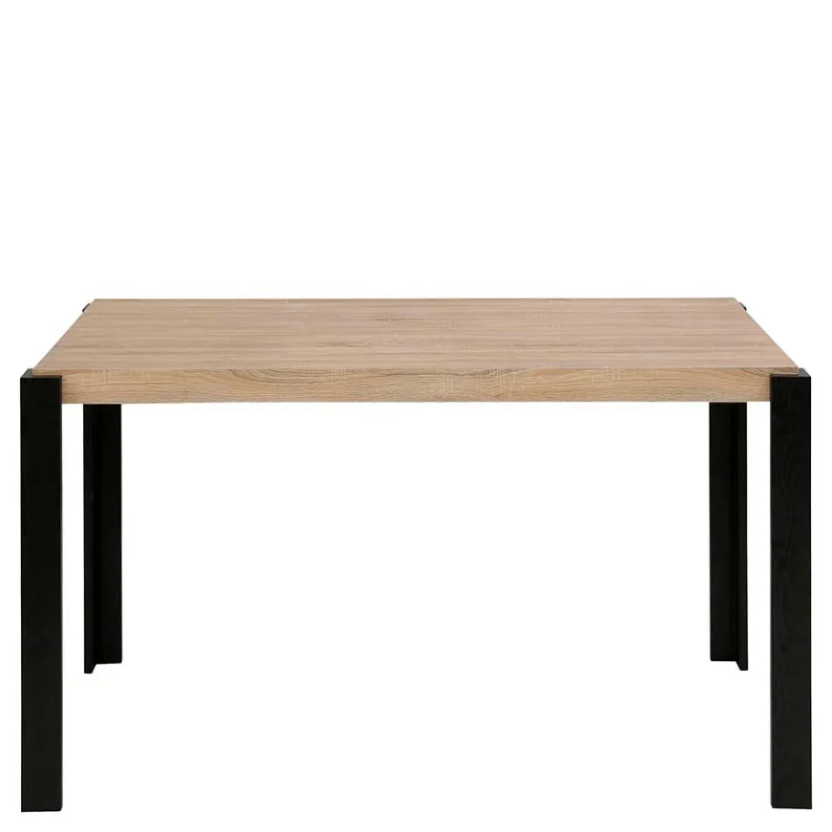 Sale Wohnen Esszimmer Tisch in Holzoptik Eiche & Schwarz - Cigano