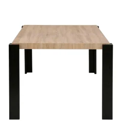 Sale Wohnen Esszimmer Tisch in Holzoptik Eiche & Schwarz - Cigano