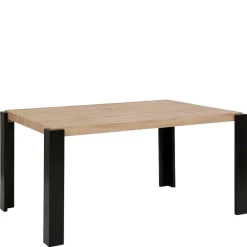 Sale Wohnen Esszimmer Tisch in Holzoptik Eiche & Schwarz - Cigano