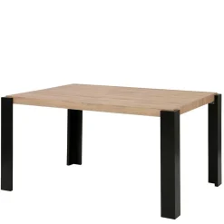 Sale Wohnen Esszimmer Tisch in Holzoptik Eiche & Schwarz - Cigano