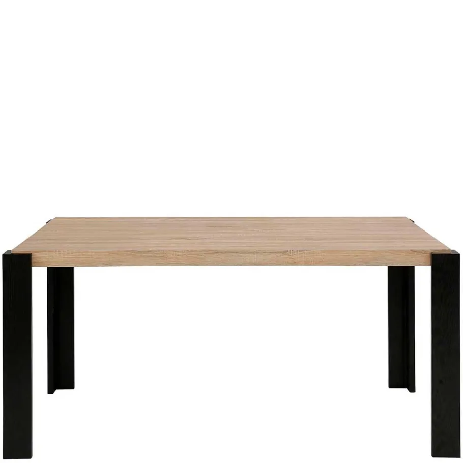 Sale Wohnen Esszimmer Tisch in Holzoptik Eiche & Schwarz - Cigano