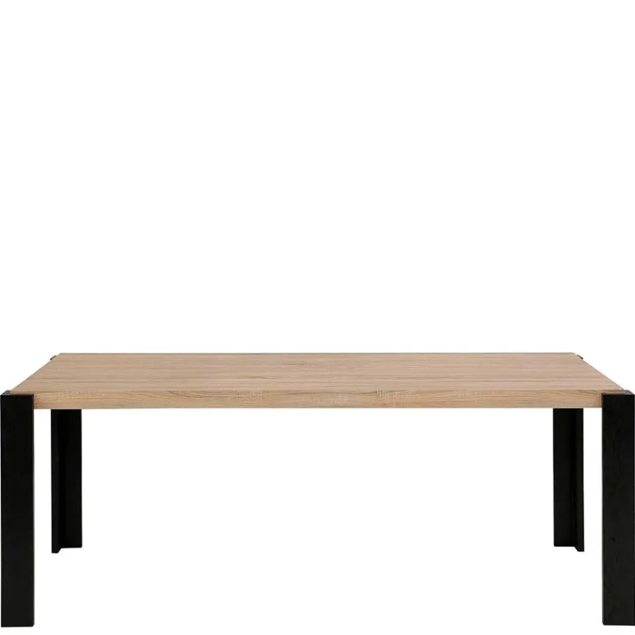 Sale Wohnen Esszimmer Tisch in Holzoptik Eiche & Schwarz - Cigano