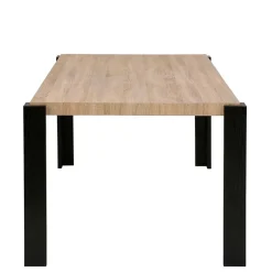 Sale Wohnen Esszimmer Tisch in Holzoptik Eiche & Schwarz - Cigano