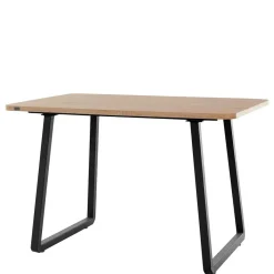 New Wohnen Esszimmer Tisch in Wildeiche Optik & Schwarz - Neviska