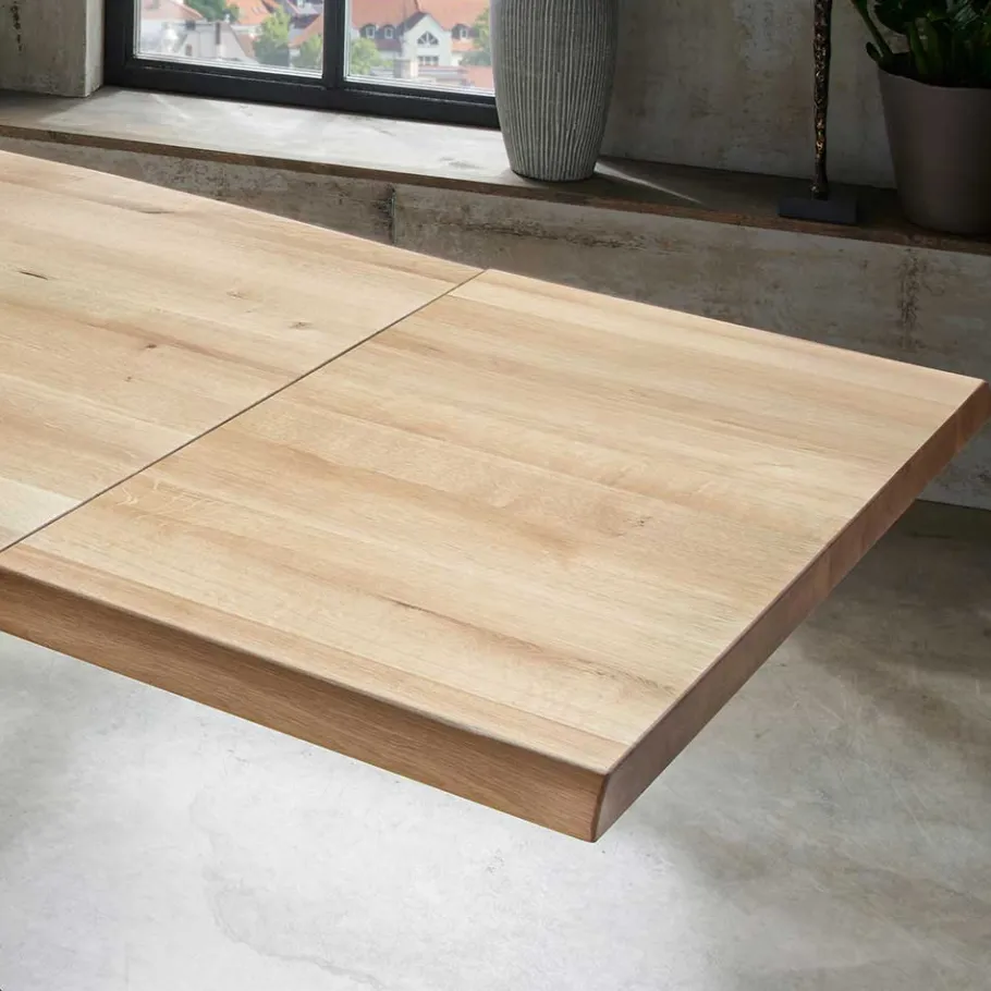 Clearance Wohnen Esszimmer Wildeiche Esstisch mit Mikado Fußgestell - Shajan