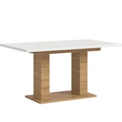 Outlet Wohnen Esszimmer-Ausziehtisch mit Säulengestell - Andryas