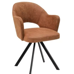 Sale Wohnen Esszimmer-Drehsessel in Cognac Braun - Sucrela