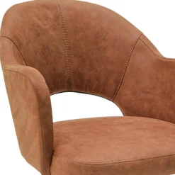 Sale Wohnen Esszimmer-Drehsessel in Cognac Braun - Sucrela
