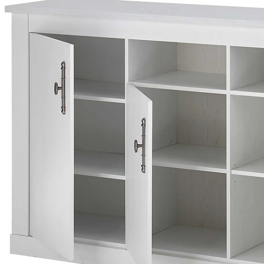 Clearance Wohnen Esszimmereinrichtung in weißer Holzoptik Pinie - Liancos (dreiteilig)