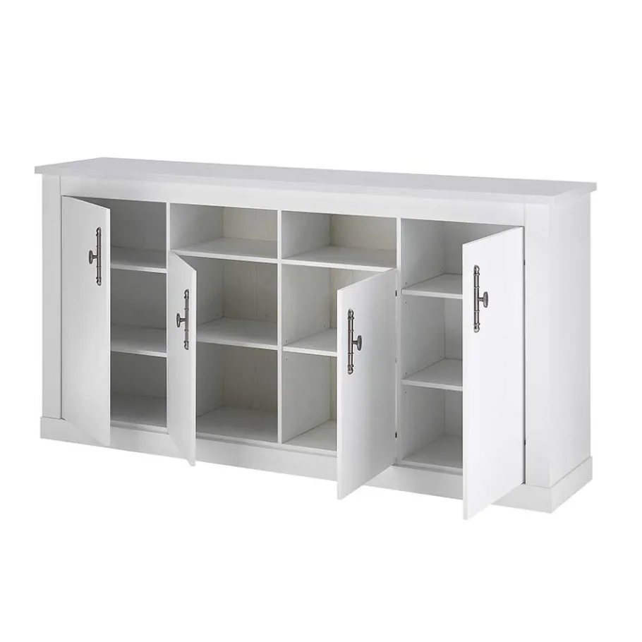 Sale Wohnen Esszimmerschrank Set in weißer Holzoptik Pinie - Liancos (dreiteilig)