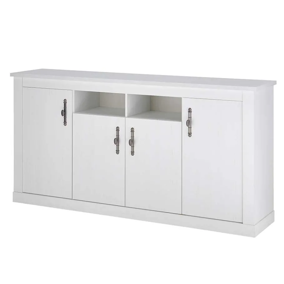 Sale Wohnen Esszimmerschrank Set in weißer Holzoptik Pinie - Liancos (dreiteilig)