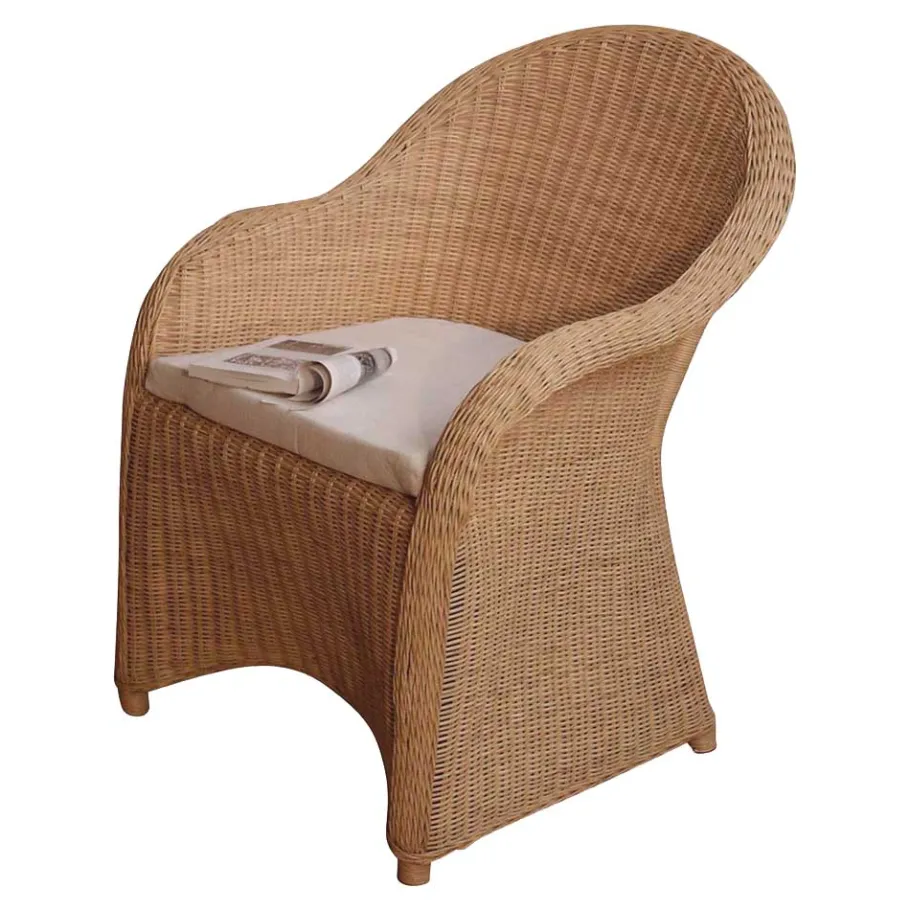 Discount Wohnen Esszimmersessel Classico aus Rattan