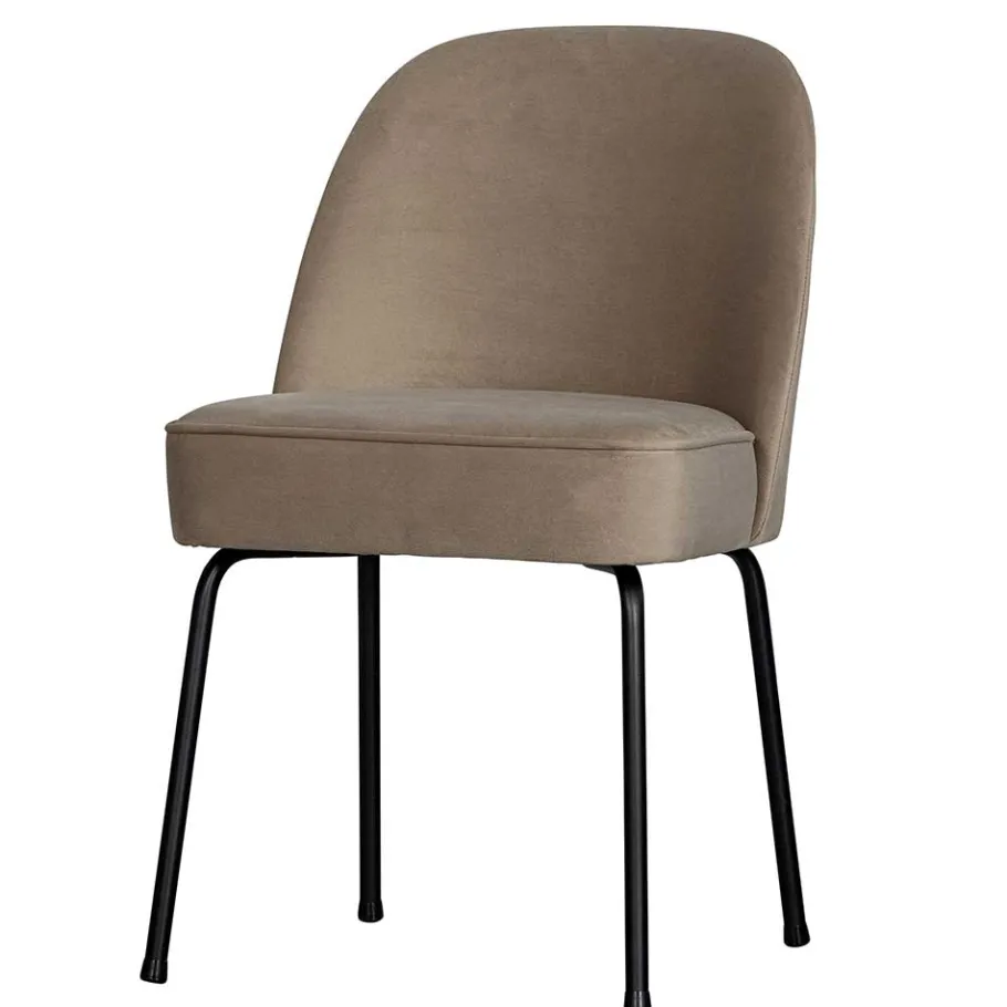 Outlet Wohnen Esszimmerstühle in Khaki Grün Samt - Zalau (2er Set)