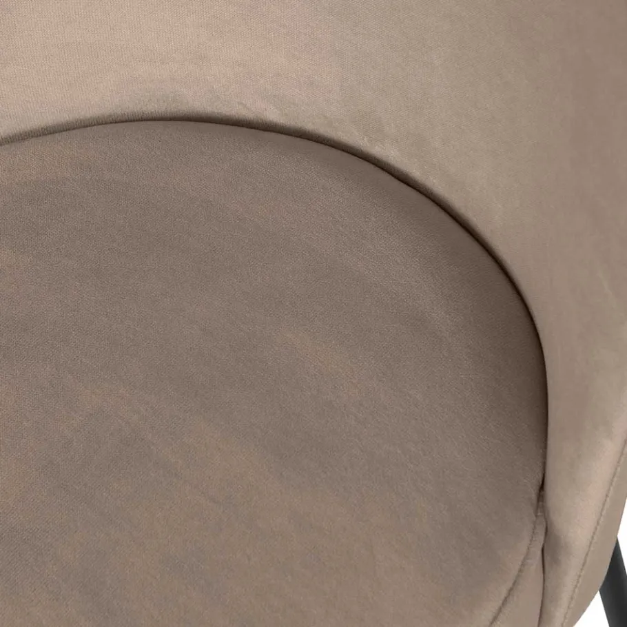 Outlet Wohnen Esszimmerstühle in Khaki Grün Samt - Zalau (2er Set)