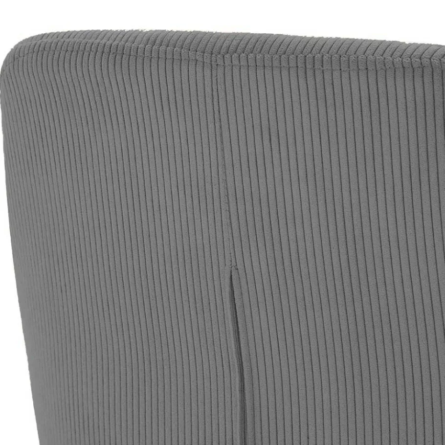 Clearance Wohnen Esszimmerstuhl aus Cord in Grau - Culau (2er Set)