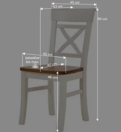 Clearance Wohnen Esszimmerstuhl Barlad im Landhausstil (2er Set)