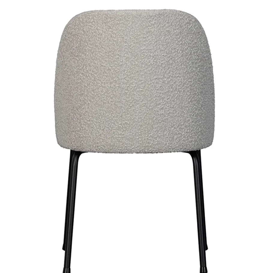 Discount Wohnen Esszimmerstuhl in Beigegrau Boucle - Clienta (2er Set)