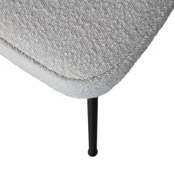 Discount Wohnen Esszimmerstuhl in Beigegrau Boucle - Clienta (2er Set)