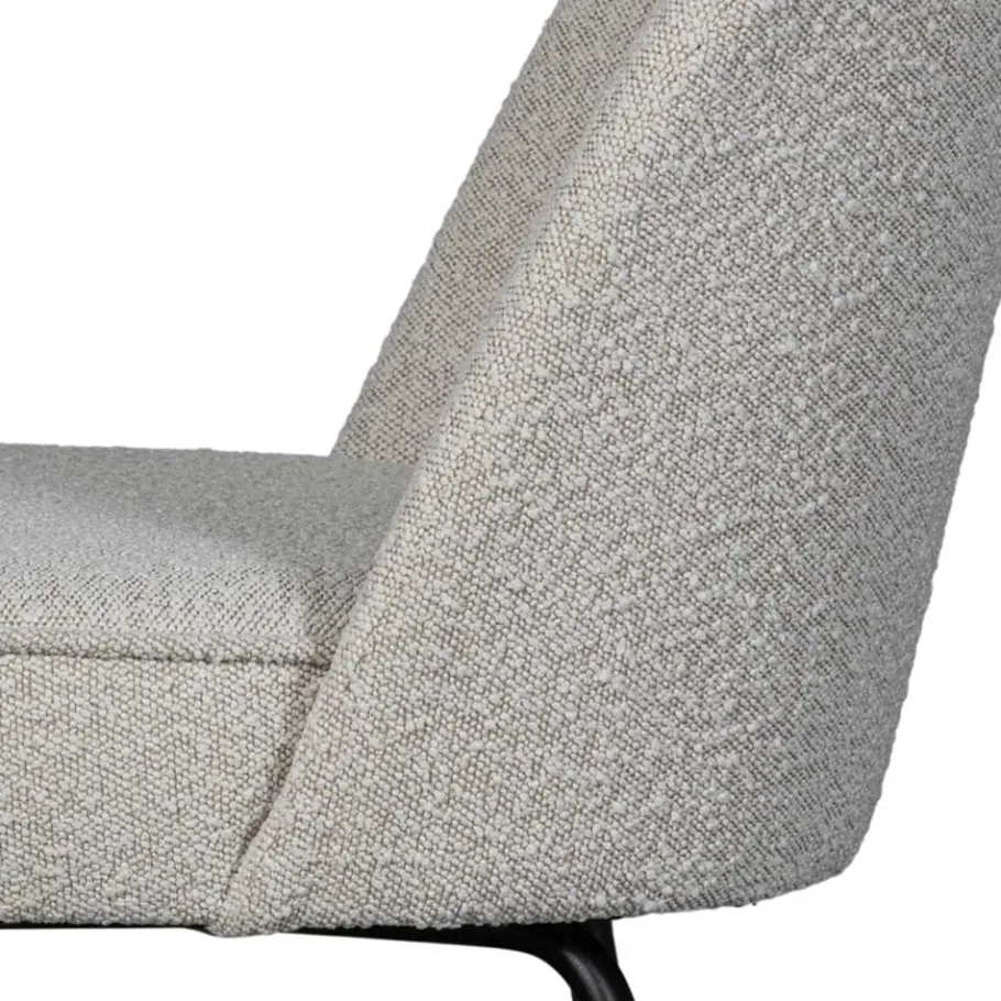 Discount Wohnen Esszimmerstuhl in Beigegrau Boucle - Clienta (2er Set)