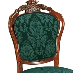New Wohnen Esszimmerstuhl in Dunkelgrün Ornamentmuster - Vennezo