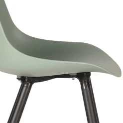 Sale Wohnen Esszimmerstuhl in Graugrün Kunststoff - Stana (2er Set)