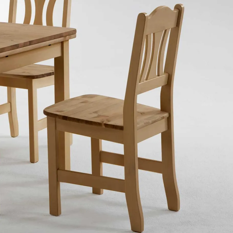Discount Wohnen Esszimmerstuhl Laticosia aus Kiefer massiv (2er Set)