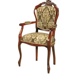 Online Wohnen Esszimmerstuhl mit Armlehnen im Barockstil - Vennezo