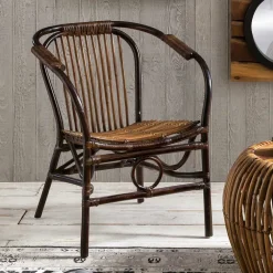 Clearance Wohnen Esszimmerstuhl Onesty aus Rattan