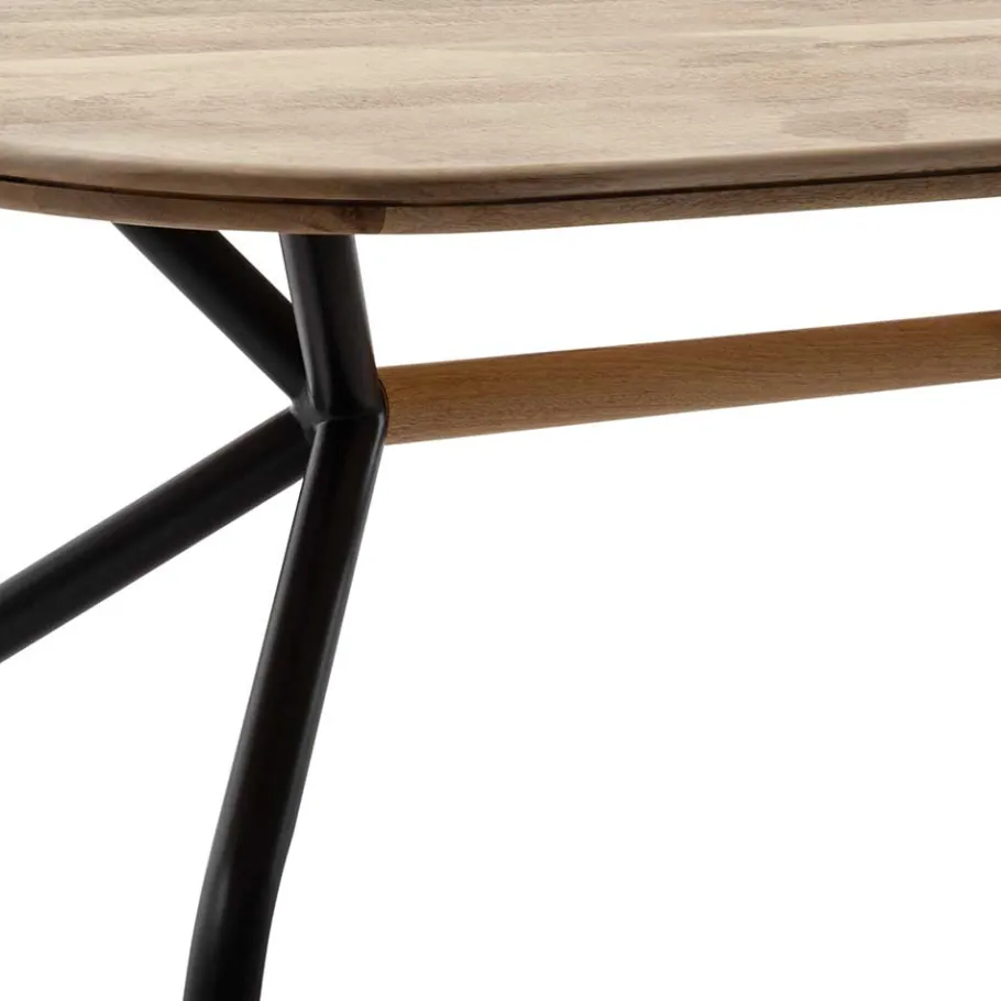 Outlet Wohnen Esszimmertisch aus Holz Akazie Hell - Deda