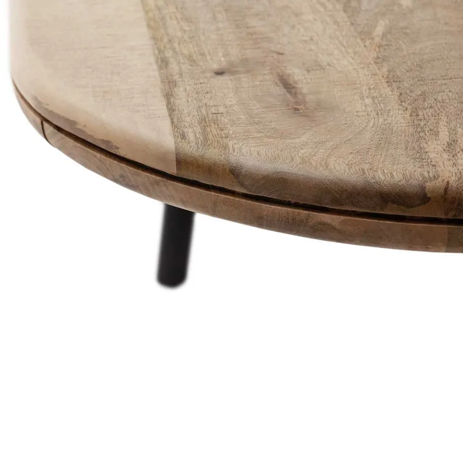Outlet Wohnen Esszimmertisch aus Holz Akazie Hell - Deda