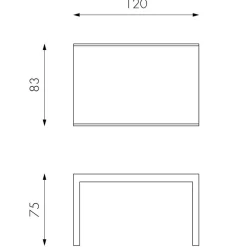 Online Wohnen Esszimmertisch in Grau Florian ausziehbar von 120cm auf 350cm