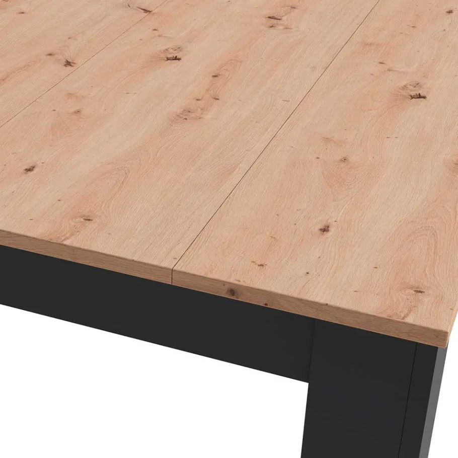 Best Wohnen Esszimmertisch in Wildeiche und Anthrazit - Vahidan