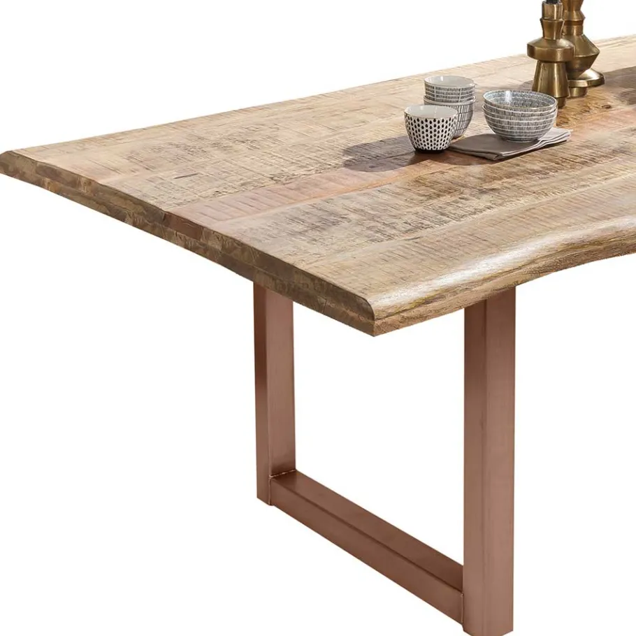 Best Wohnen Esszimmertisch mit Baumkante aus Holz Mango - Exotica