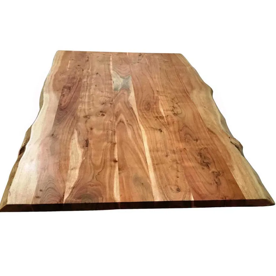 Best Wohnen Esszimmertisch mit Live Edge Holzplatte Akazie - Cerado